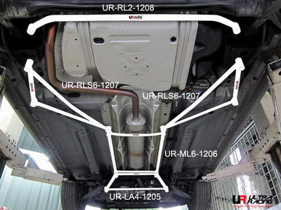 Barras Laterales Traseras Ultra Racing para Chevrolet Cruze 08+ 1.6/1.8/2.0
