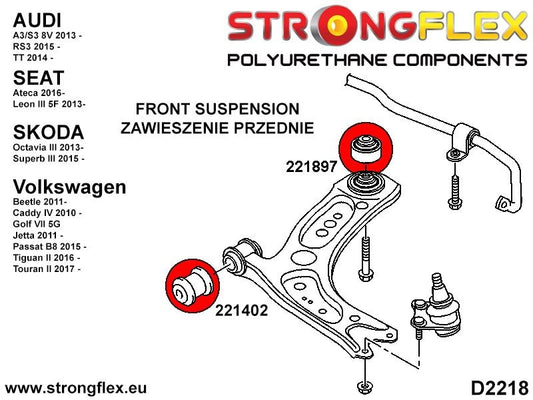 221897A: Brazo Inferior Delantero - Silentblock Trasero SPORT