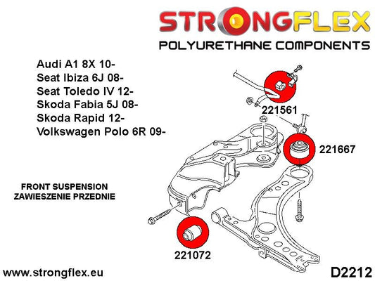 226160B: Kit de silentblocks, suspensión delantera