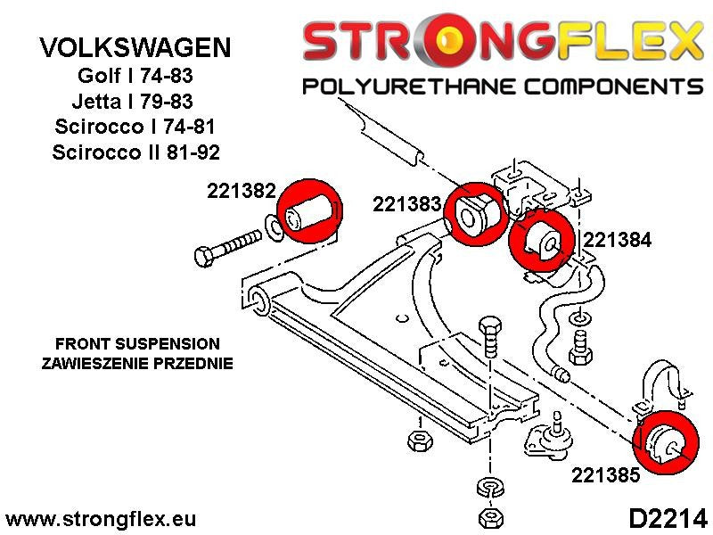 226207A: Kit de silentblocks de suspensión SPORT - Imagen 5
