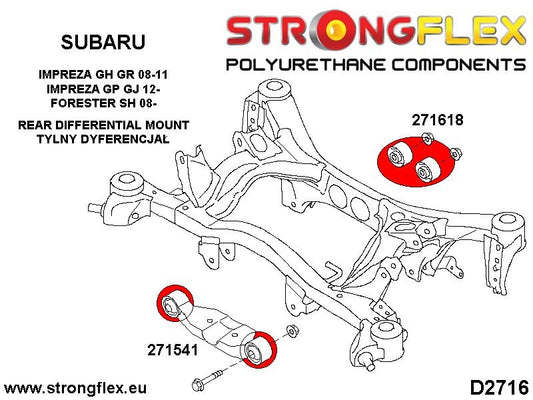 271541B: Silentblock Delantero del Diferencial Trasero