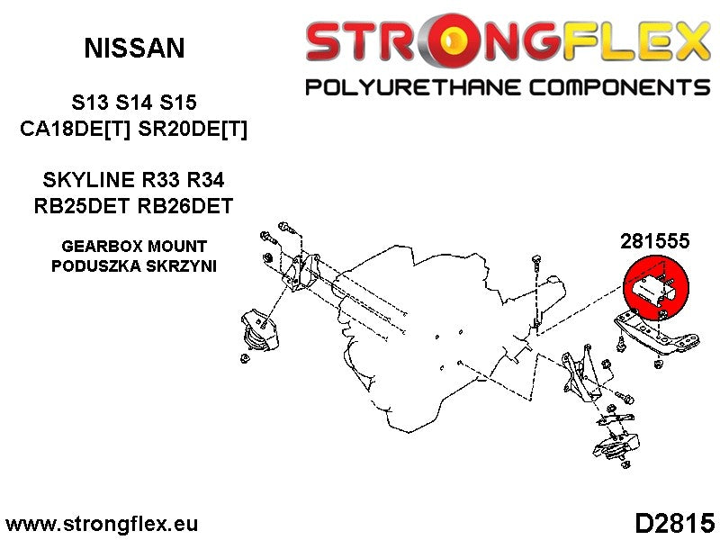 281555B: Soporte de la Caja de Cambios NISSAN - Imagen 2