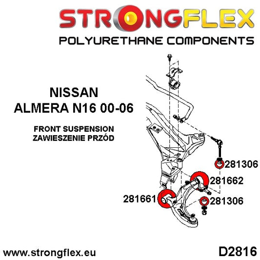 281661A: Casquillo del Brazo de Suspensión Delantero SPORT