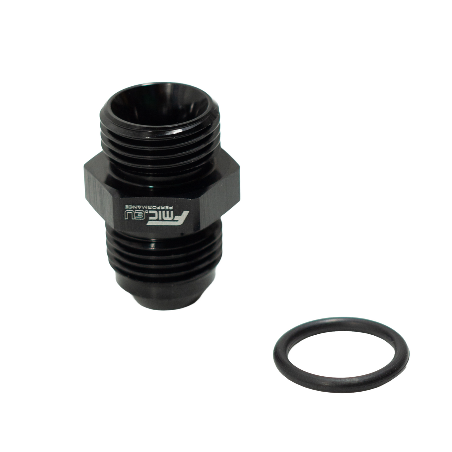 Racor AN8 ORB Macho a AN8 Macho JIC, Negro - Imagen 3