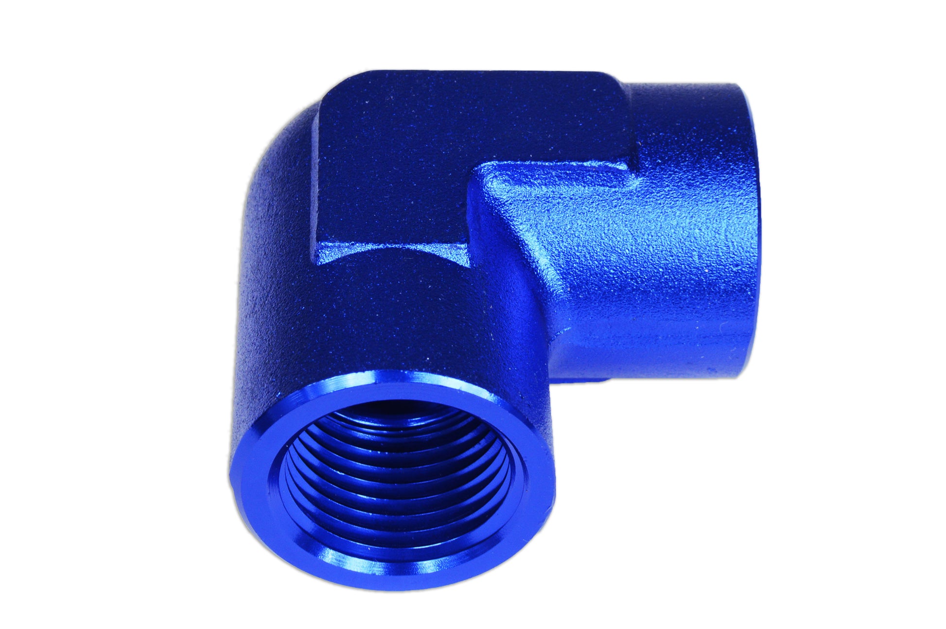 Adaptador 3/8 NPT 90' Hembra-Hembra Para Manguera Azul - Imagen 2