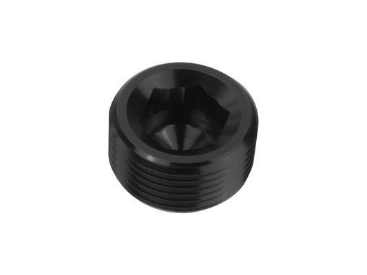 Tapón Ciego Hexagonal 3/8 NPT Macho, Adaptador Combustible Negro