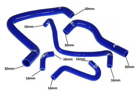 Kit Manguitos Refrigerante Silicona FMIC.EU Honda Integra Type R DC2 DB8 B18 1.8