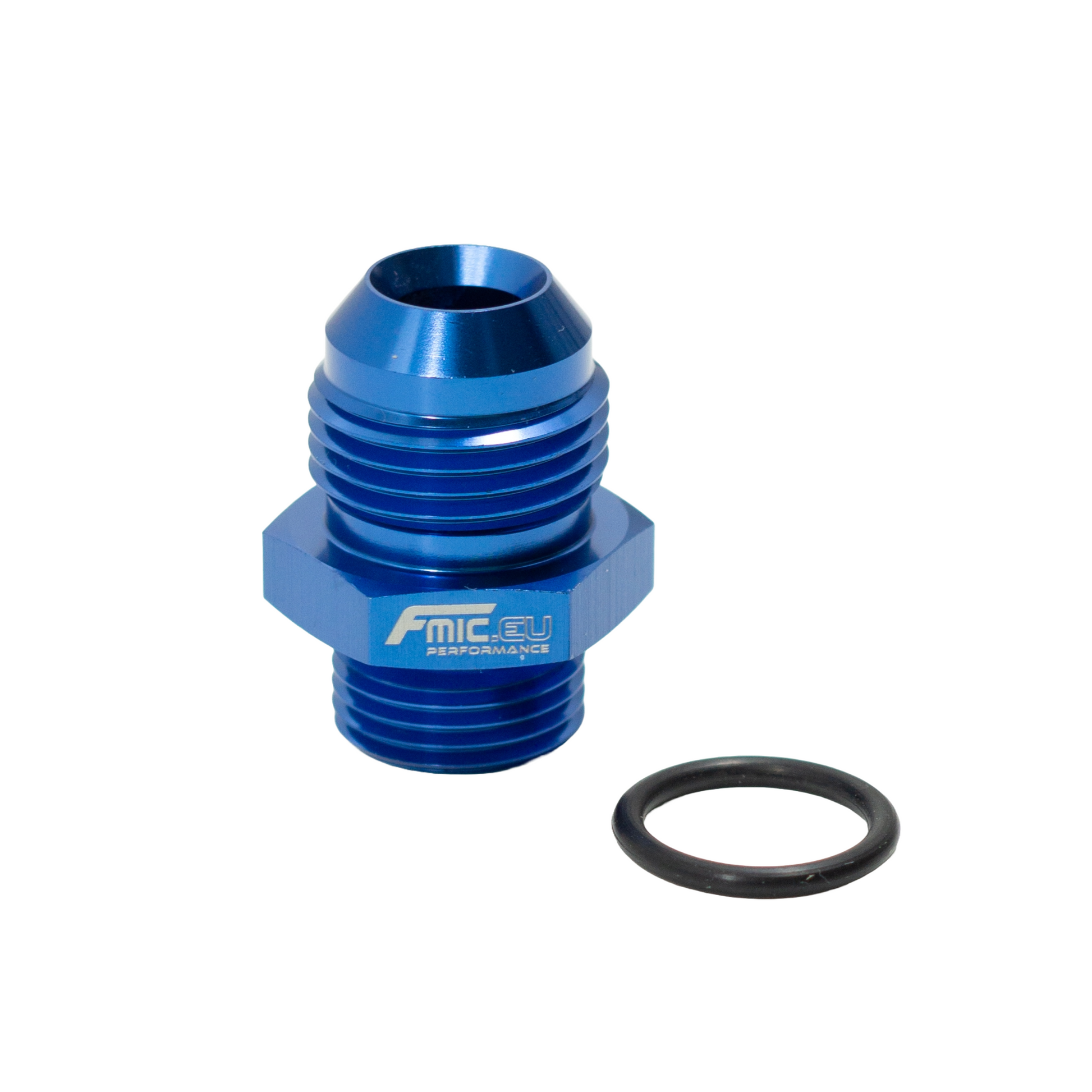 Racor AN8 ORB Macho a AN10 Macho JIC Azul - Imagen 2