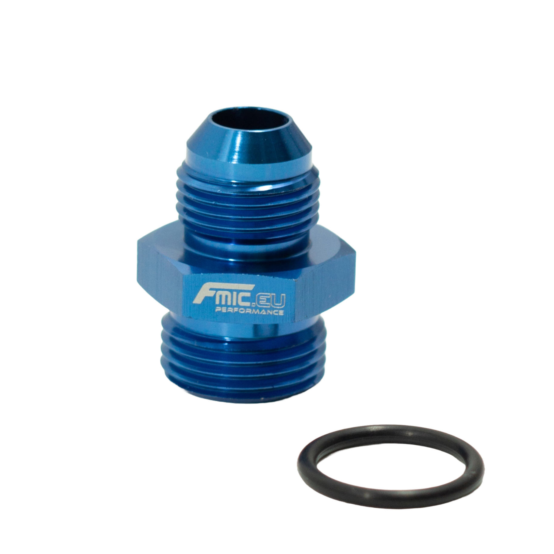 Racor AN10 ORB Macho a AN8 Macho JIC Azul - Imagen 2