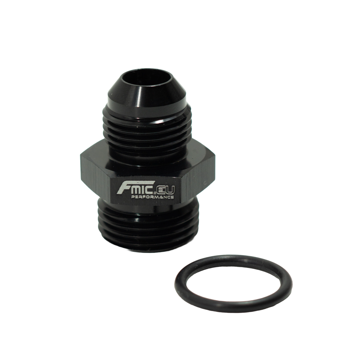 Racor AN10 ORB Macho a AN8 Macho JIC Negro
