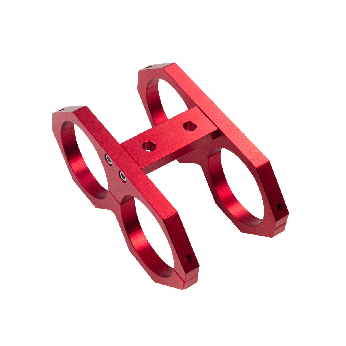 JRspec: Soporte Doble Bomba de Combustible 60mm Tipo 2 Rojo - Imagen 2