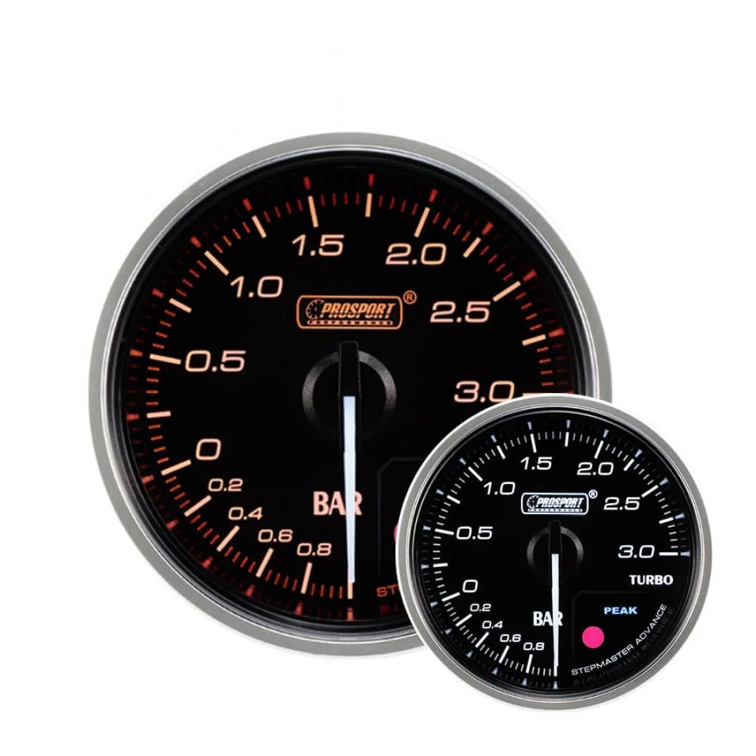 RTMG Performance 60mm Prosport Supreme Series Manómetro Eléctrico de Presión de Sobrealimentación