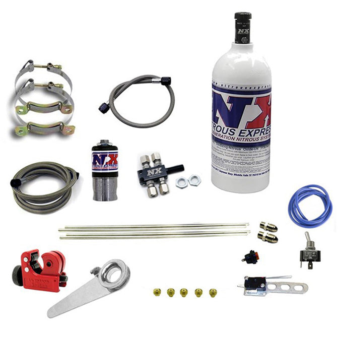 Sistema Nitroso NX 62000-2.5P para Moto de 4 Cilindros, Sistema Seco, Botella 2.5Lb
