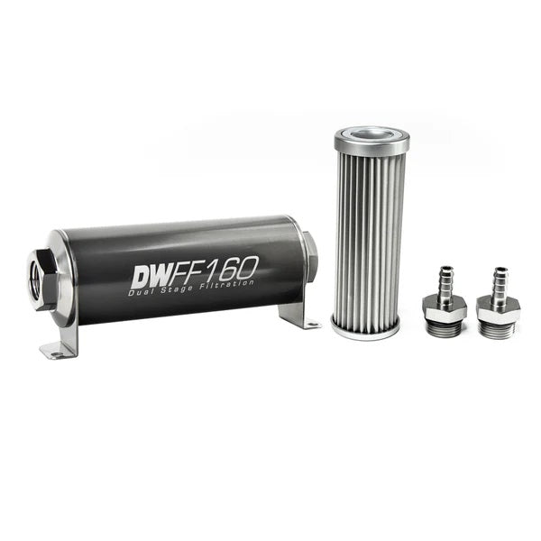 Kit De Filtro De Combustible En Línea DeatschWerks 5/16IN 5 Micron 160mm