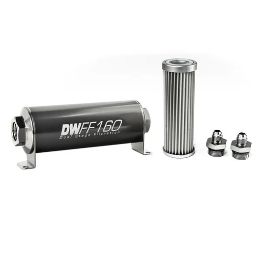 Kit De Filtro De Combustible En Línea DeatschWerks -6AN 5 Micras 160mm