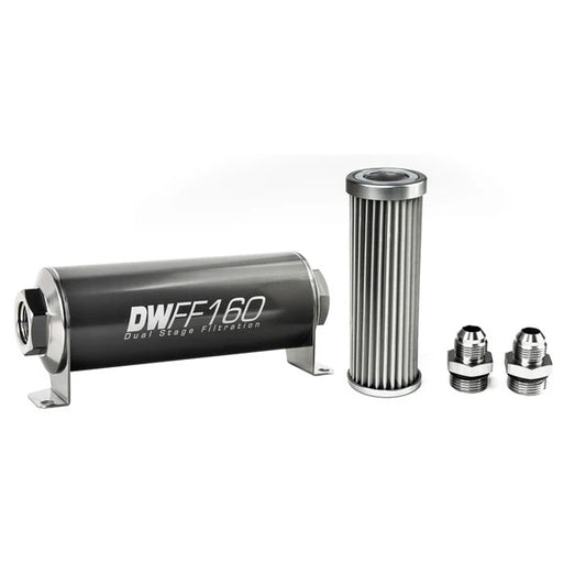 Kit De Filtro De Combustible En Línea DeatschWerks -8AN 5 Micras 160mm