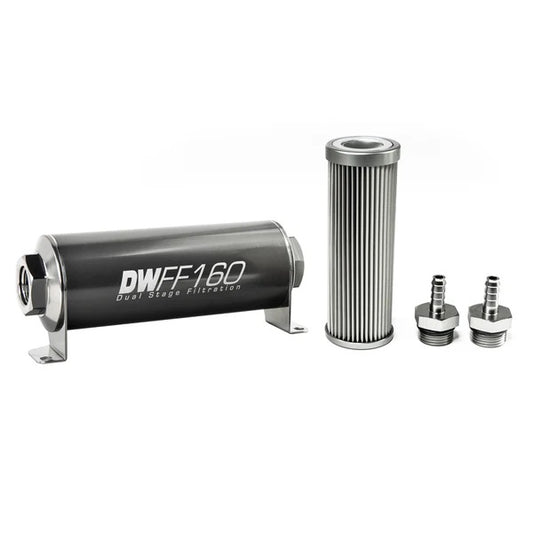 Deatschwerks Kit Filtro Combustible En Línea 5/16IN 10 Micras 160mm