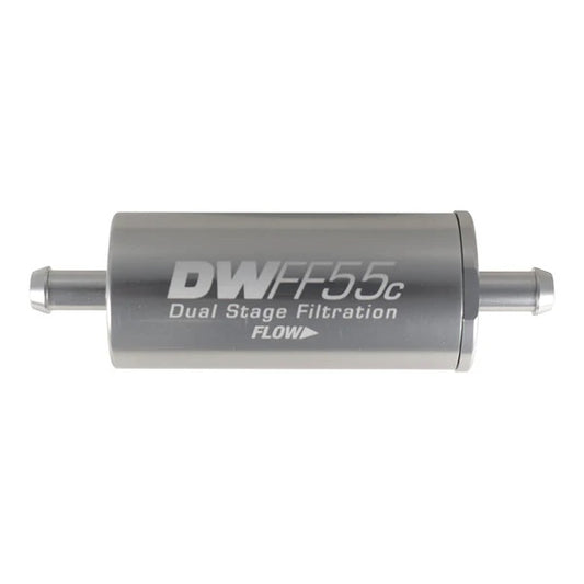 Kit De Filtro De Combustible En Línea DeatschWerks, Racor De Púas 5/16", 5 Micras, 55mm