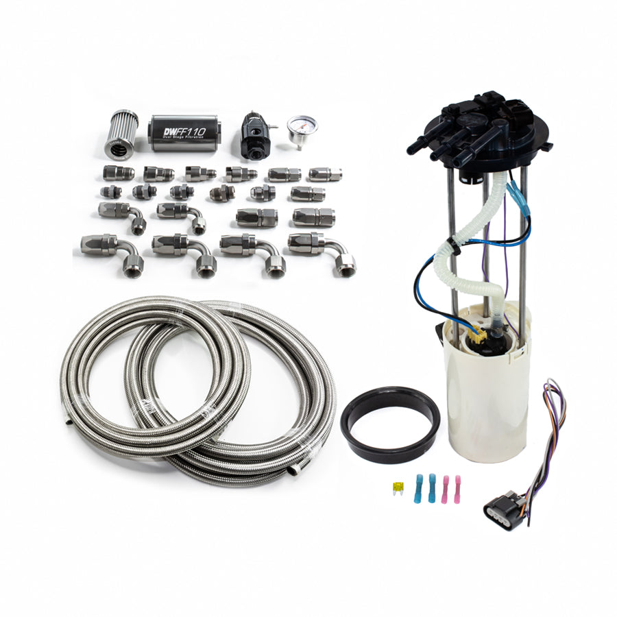 Módulo Bomba + Kit Retorno DeatschWerks Chevy/GMC 1500/2500/3500 99-04 V8 (Excl. Flex Fuel)