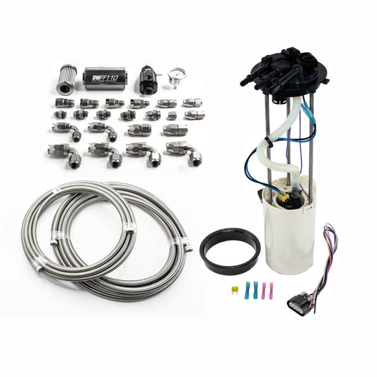 Módulo Bomba + Kit Retorno DeatschWerks Chevy/GMC 1500/2500/3500 99-04 V8 4.8L/5.3L/6.0L (No Flex Fuel)