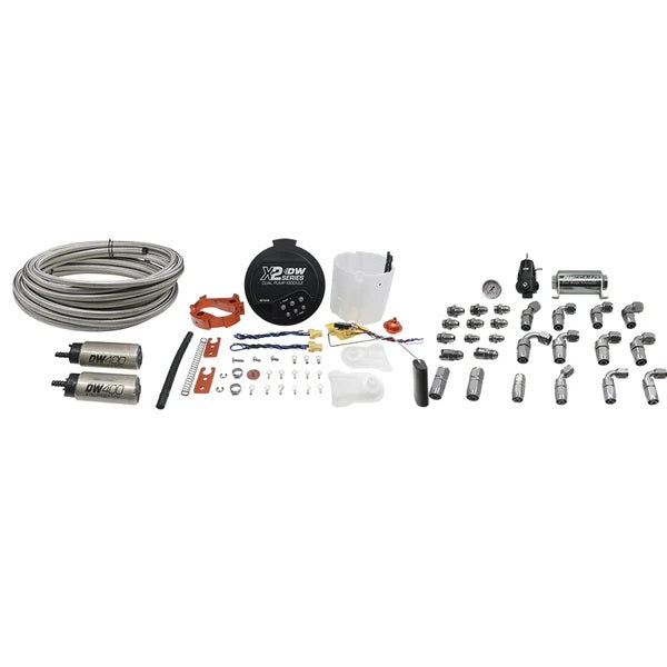 Módulo Bomba Combustible DeatschWerks X2 con 2 Bombas DW44 + Kit Retorno para Hemi 2006+