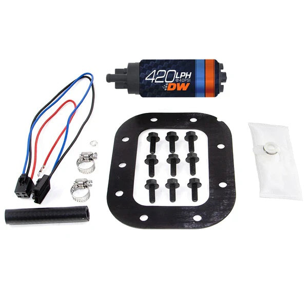 Bomba de Combustible DeatschWerks DW420 420 lph para Chevrolet Corvette 1986-1989 con Kit de Instalación
