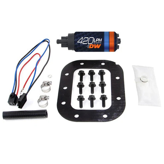 Bomba de Combustible DeatschWerks DW420 420 lph para Chevrolet Corvette 1986-1989 con Kit de Instalación