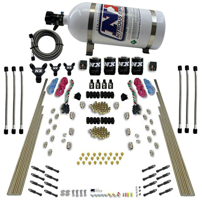 Sistema Nitroso Directo de Doble Etapa 8 Cil. Nitrous Express NX-93106-15