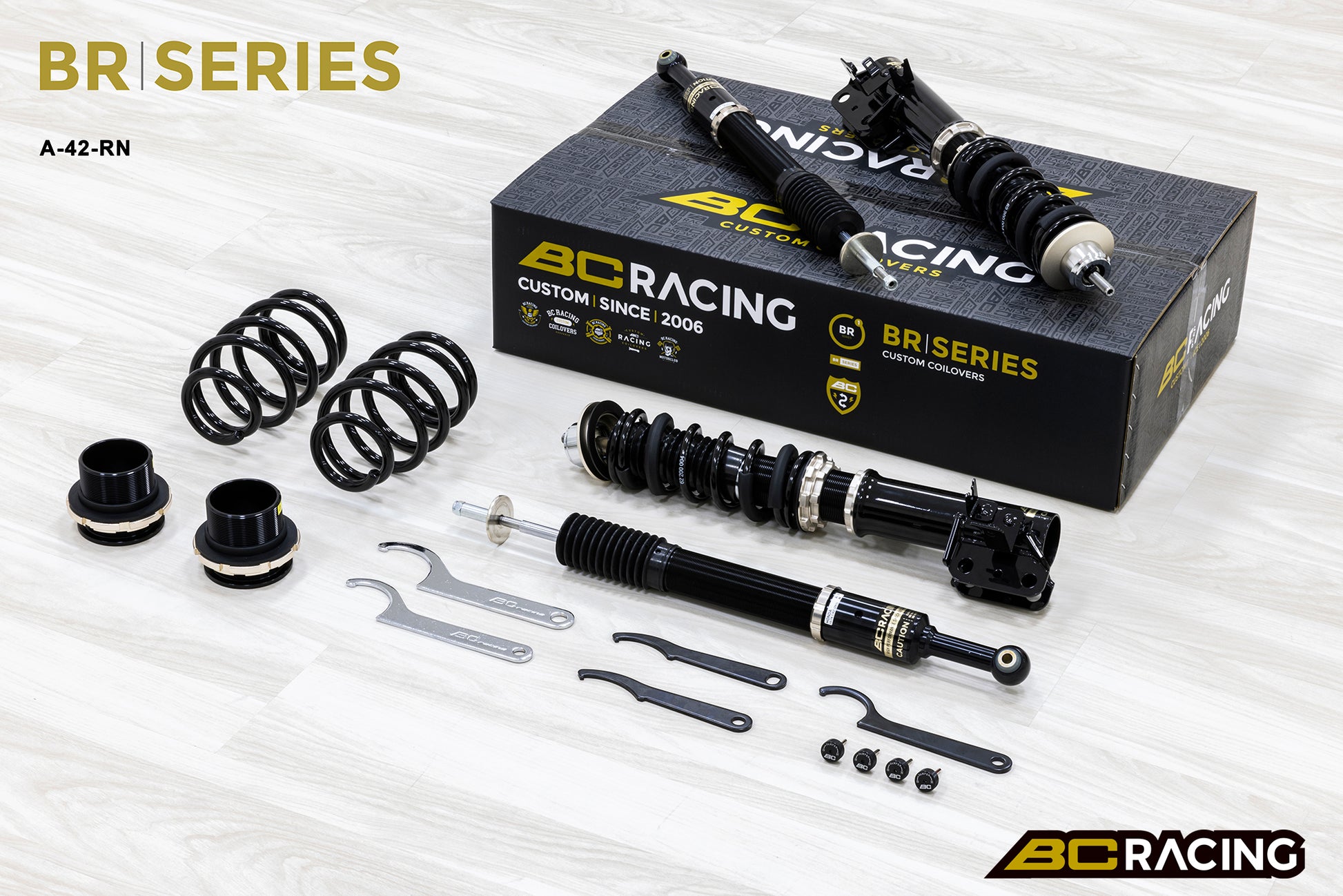 Suspensión de Muelles Helicoidales BC Racing A-42-BR-RN para Honda CRZ ZF1 2010-2016 - Imagen 2