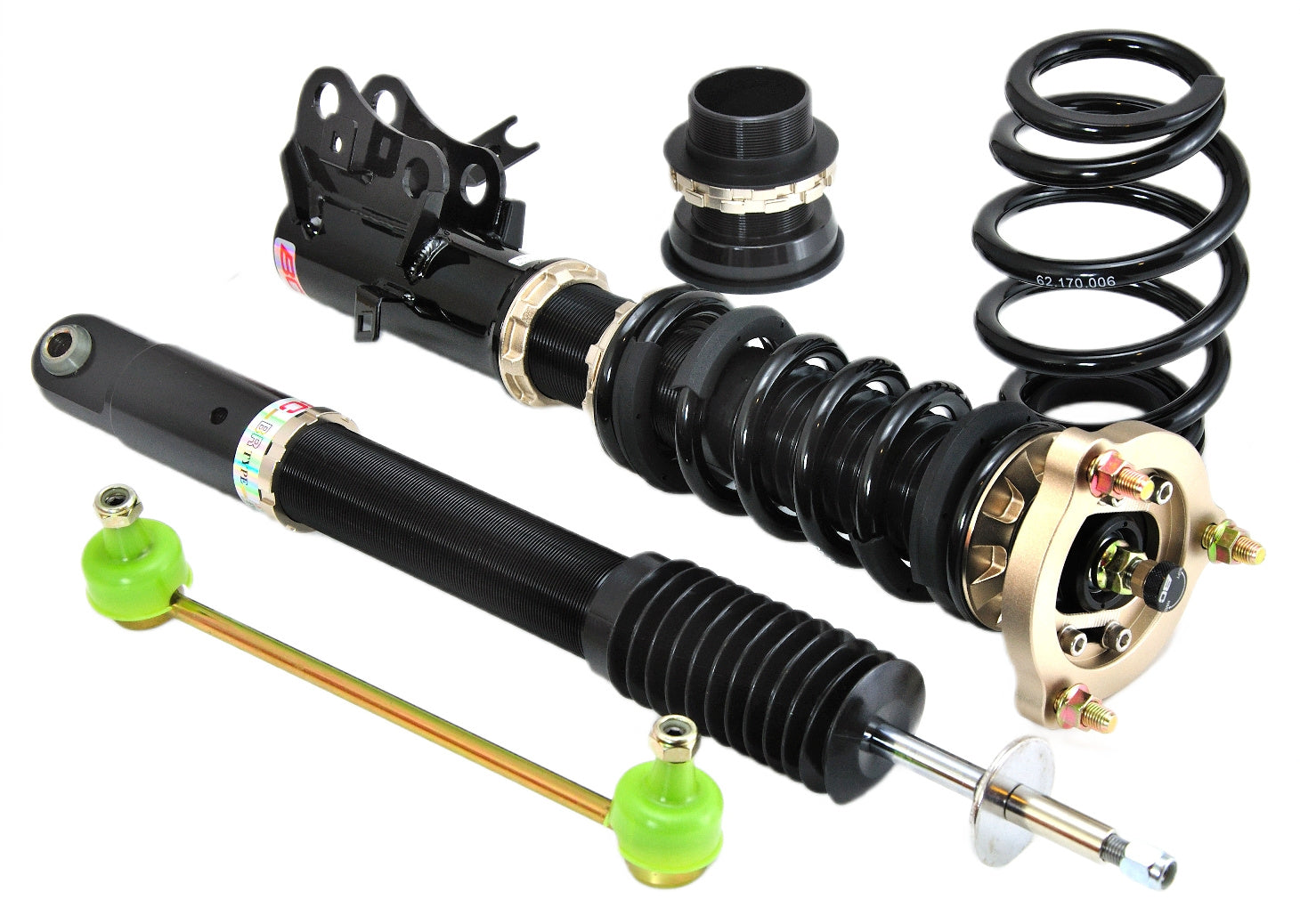 Suspensión de Muelles Helicoidales BC Racing A-58-BR-RA para Honda Civic FB 2012-2015 - Imagen 2