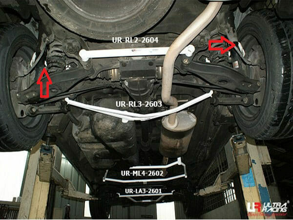 Barra Estabilizadora Trasera 19mm Ultra Racing para Ssangyong Stavic Sv270 2.7D 4WD 04-12