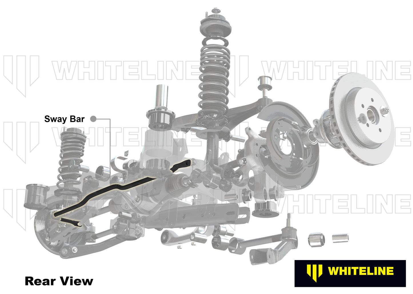 Barra Estabilizadora Trasera 22mm Whiteline BMR99 para Mercedes-Benz C-Class 2000-2011