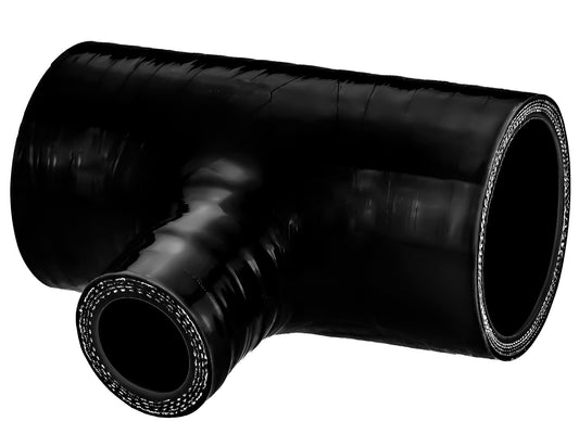 Tubería en T 70/25mm Negra