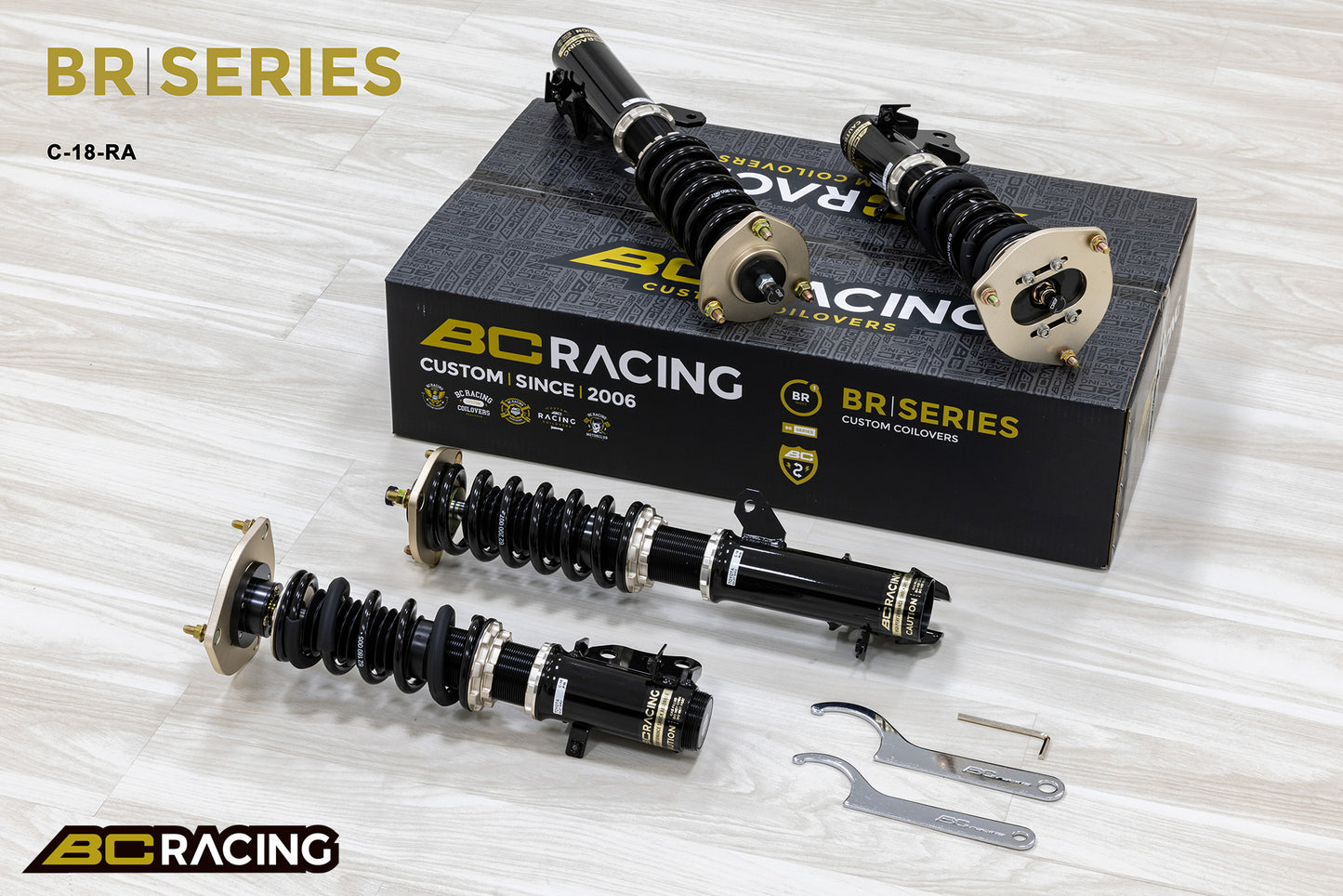 Suspensión de Muelles Helicoidales BC Racing C-18-BR-RA para Toyota MR2 Spyder ZZW30 2000-2007