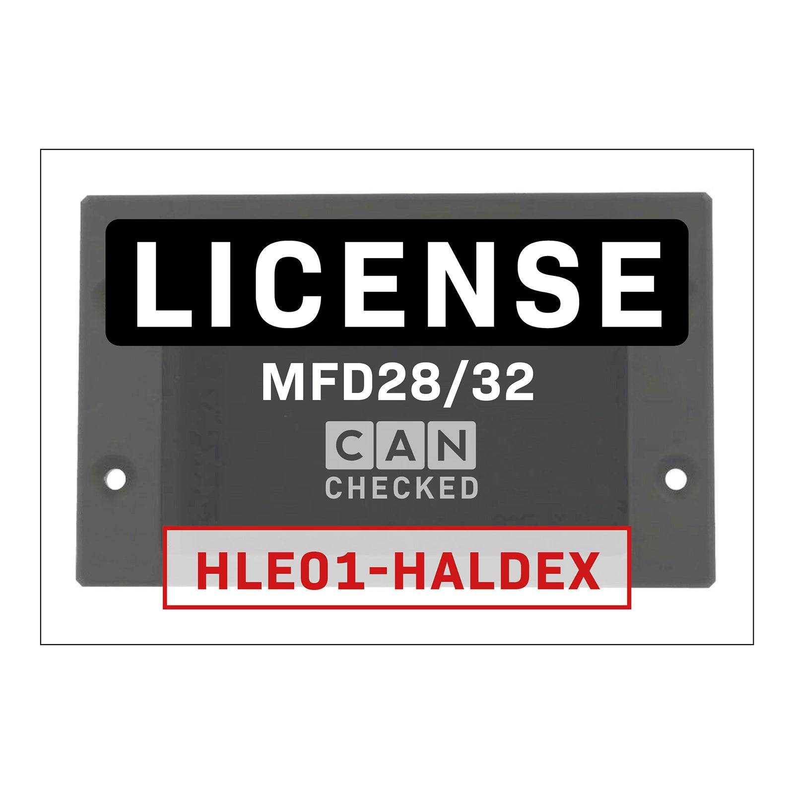 Licencia CANchecked MFD28/32 HLE01 Haldex Gen1 Gen2