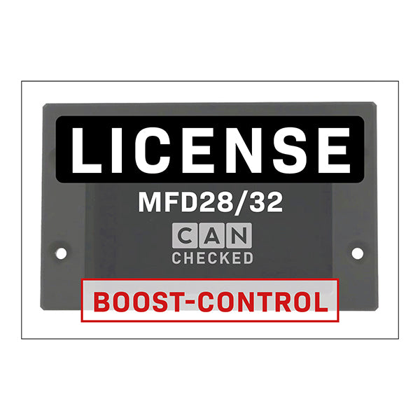 Licencia CANchecked MFD28/32 Control de Presión de Sobrealimentación