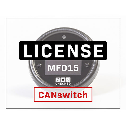Licencia CANchecked CANswitch Para MFD15