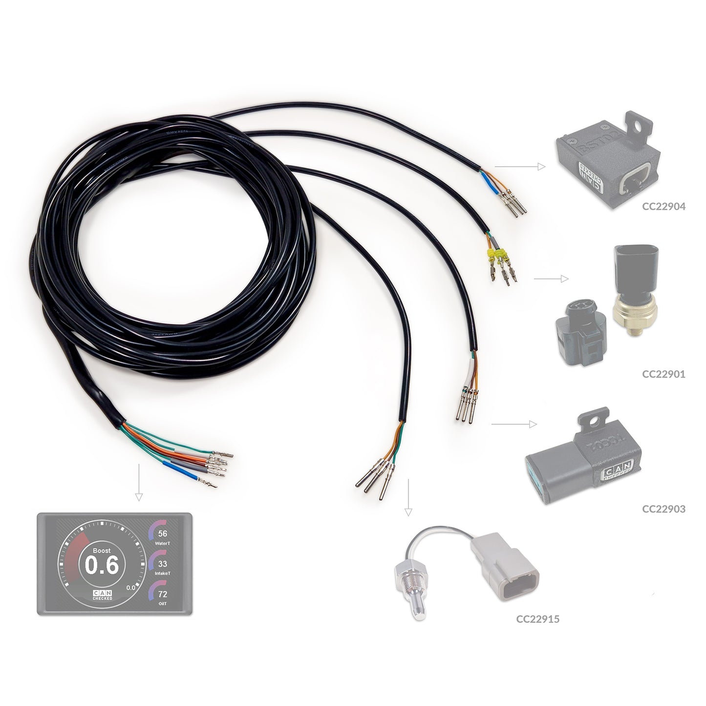 Arnés Compatible CANchecked ANC04 Sensores Analógicos - Imagen 4