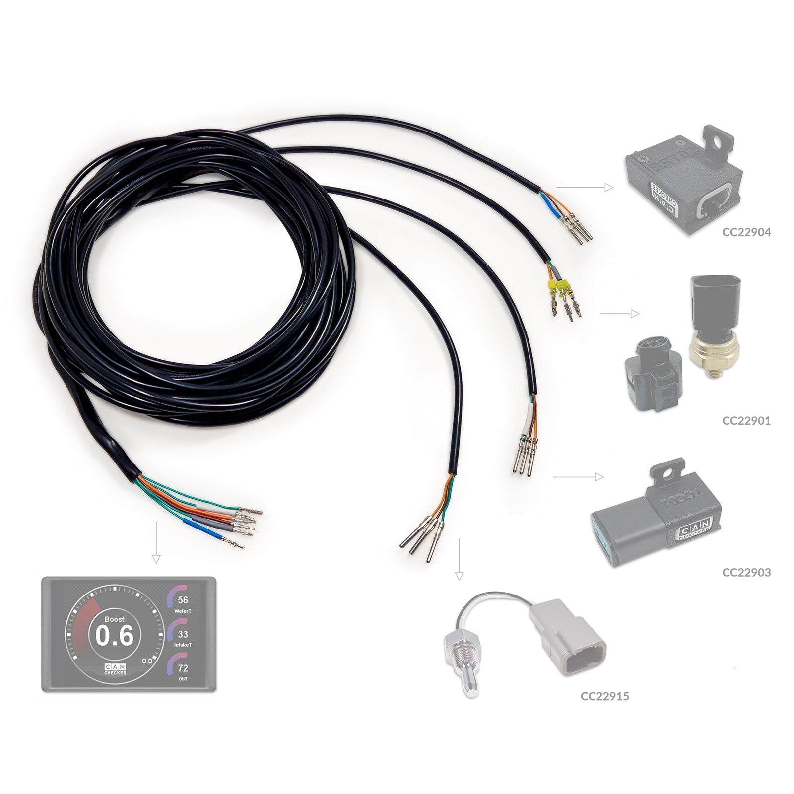 Arnés Compatible CANchecked ANC04 Sensores Analógicos - Imagen 4