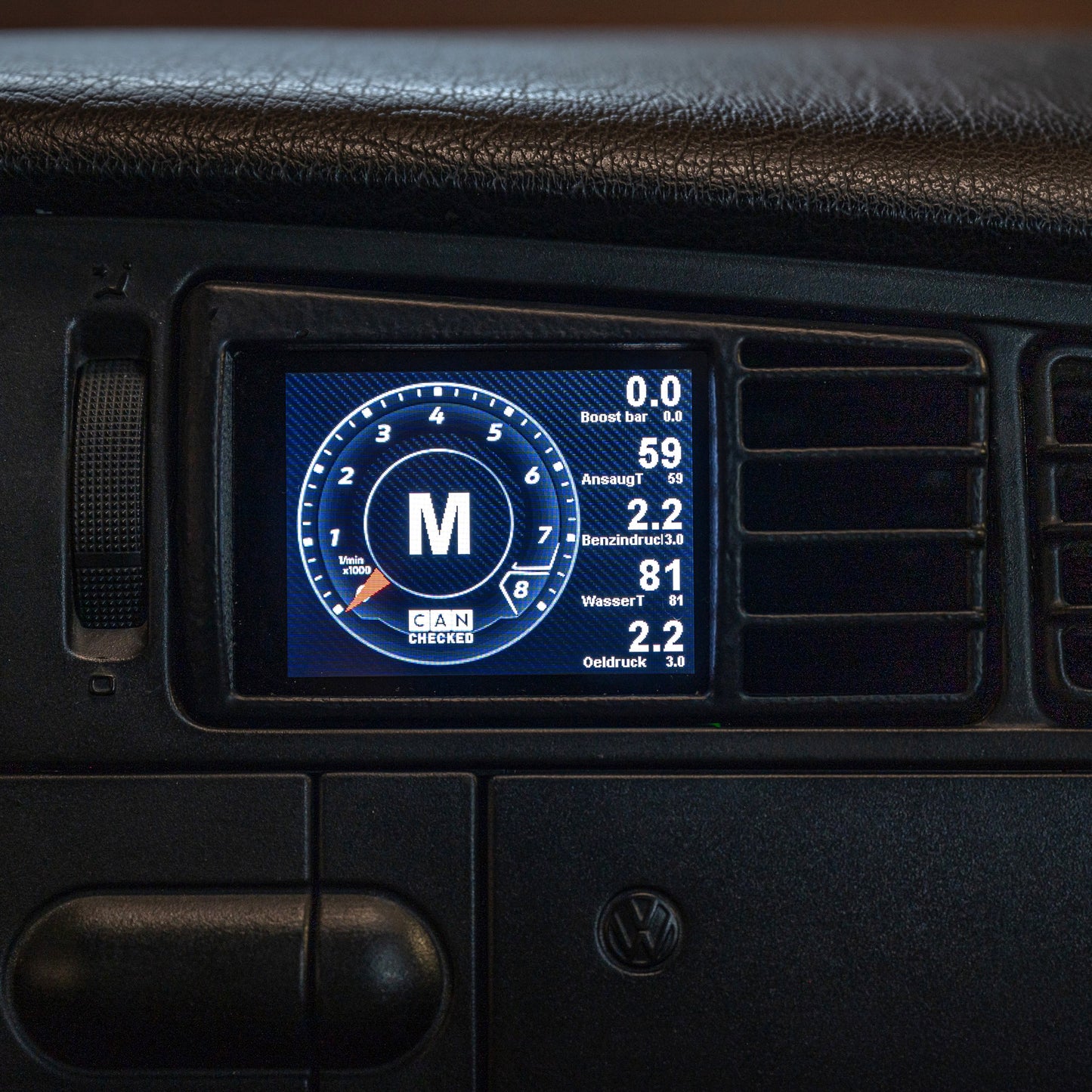 Display CANchecked MFD28 Gen2 para VW Golf MK3 (Typ 1H) LHD 1991-1998 - Imagen 8