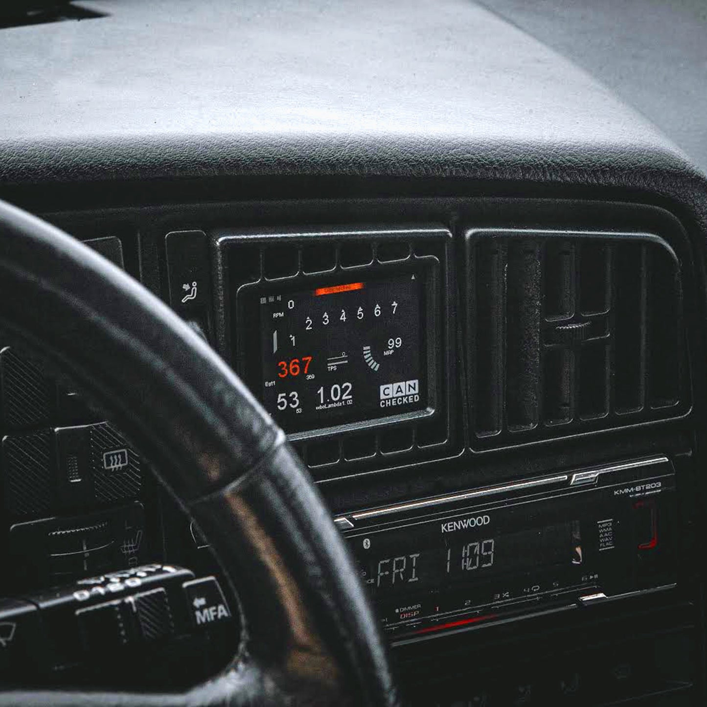 Display CANchecked MFD28 Gen2 para VW Corrado vFL LHD 1988-1991 - Imagen 4