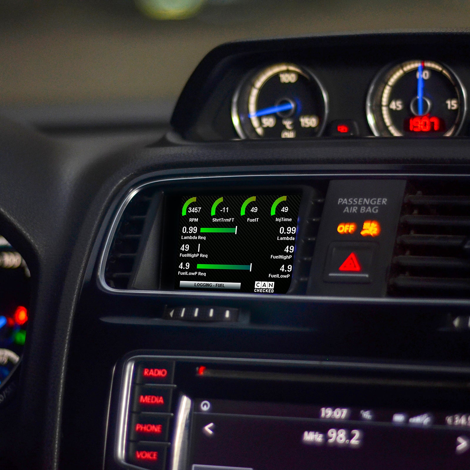 CANchecked MFD28 GEN2 para VW Scirocco MK3 LHD - Imagen 4