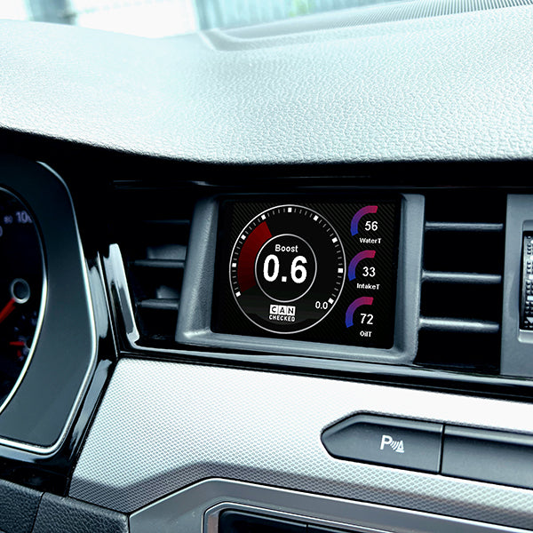 Display CANchecked MFD32 Gen2 para VW Arteon I 08-16 Passat B8 2014+ LHD
