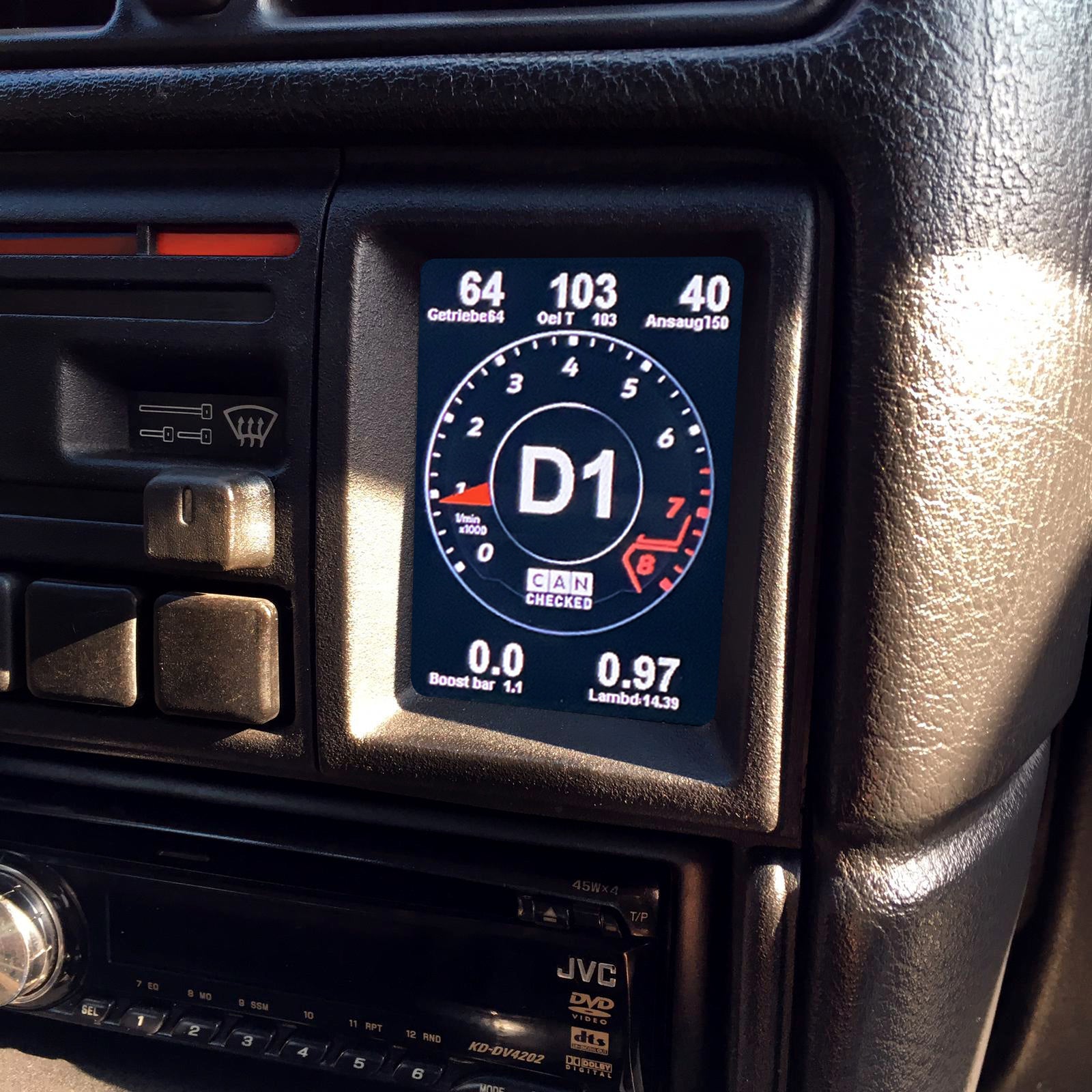 Display CANchecked MFD28 Gen2 Opel Calibra A 90-97 Vectra A 88-95 LHD/RHD - Imagen 3