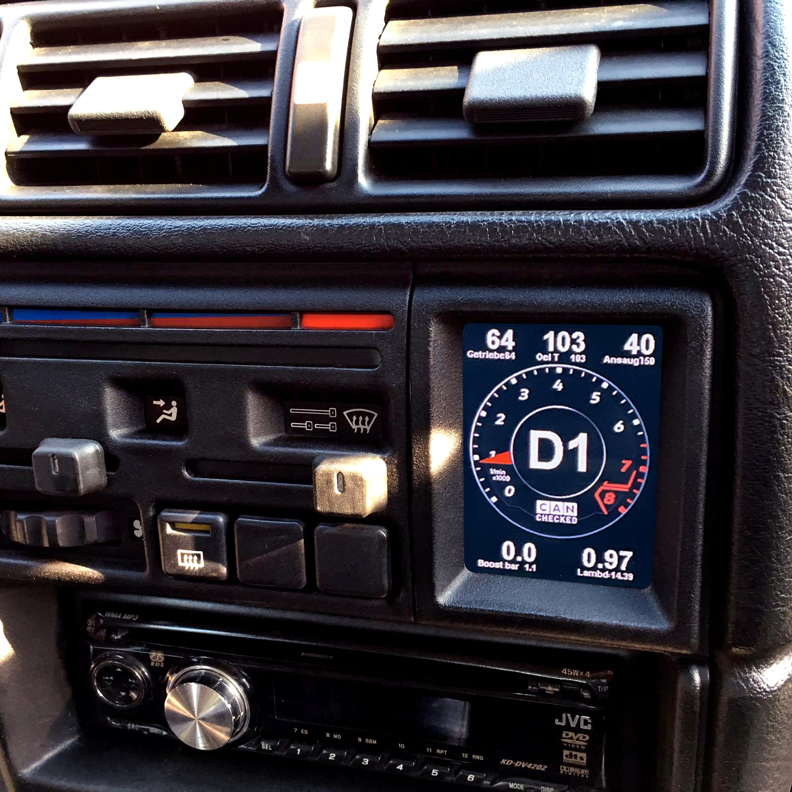 Display CANchecked MFD28 Gen2 Opel Calibra A 90-97 Vectra A 88-95 LHD/RHD - Imagen 2