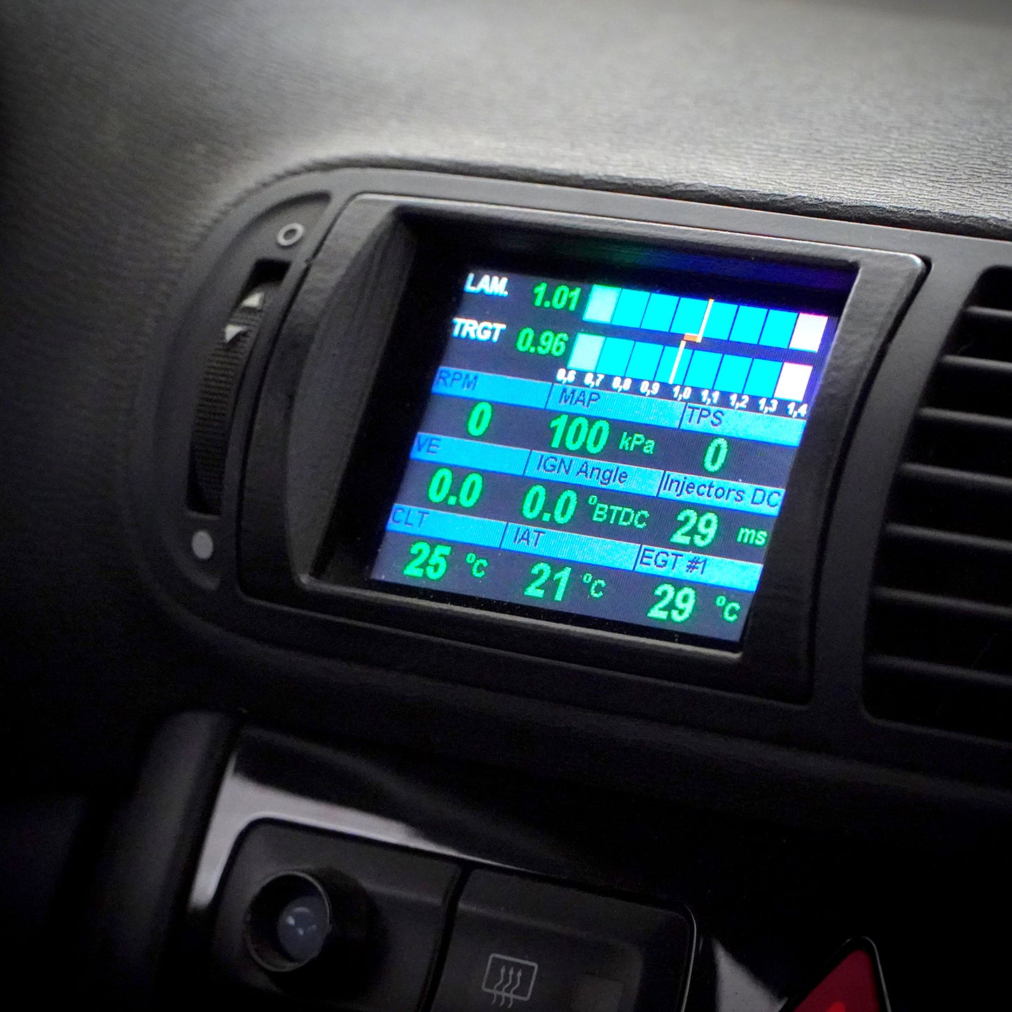 Display CANchecked MFD32 Gen2 Ventilación Central Seat Leon/Cupra 1M LHD 99-05