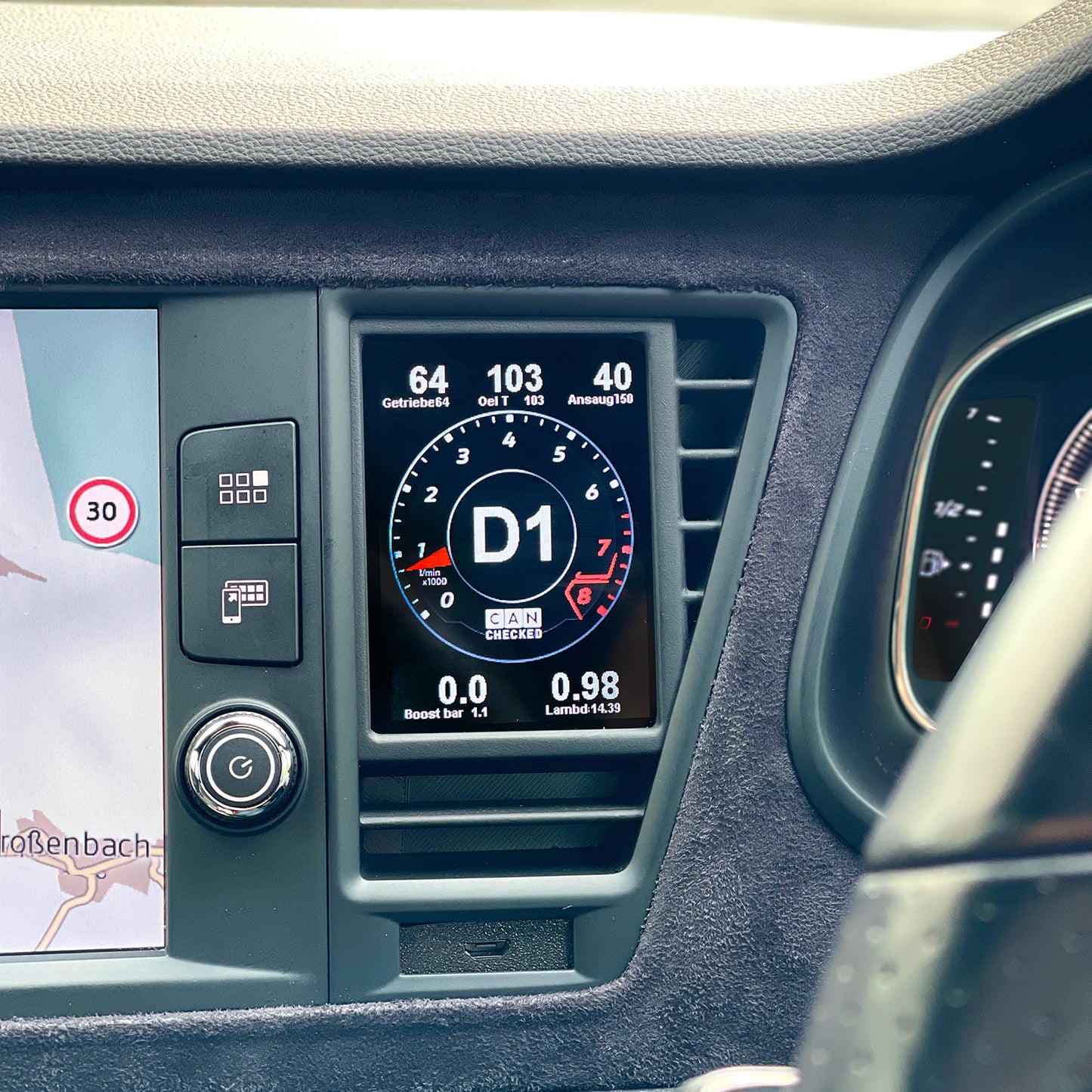 Display CANchecked MFD28 Gen2 para Seat Leon/Cupra 5F RHD 12-20 - Imagen 2
