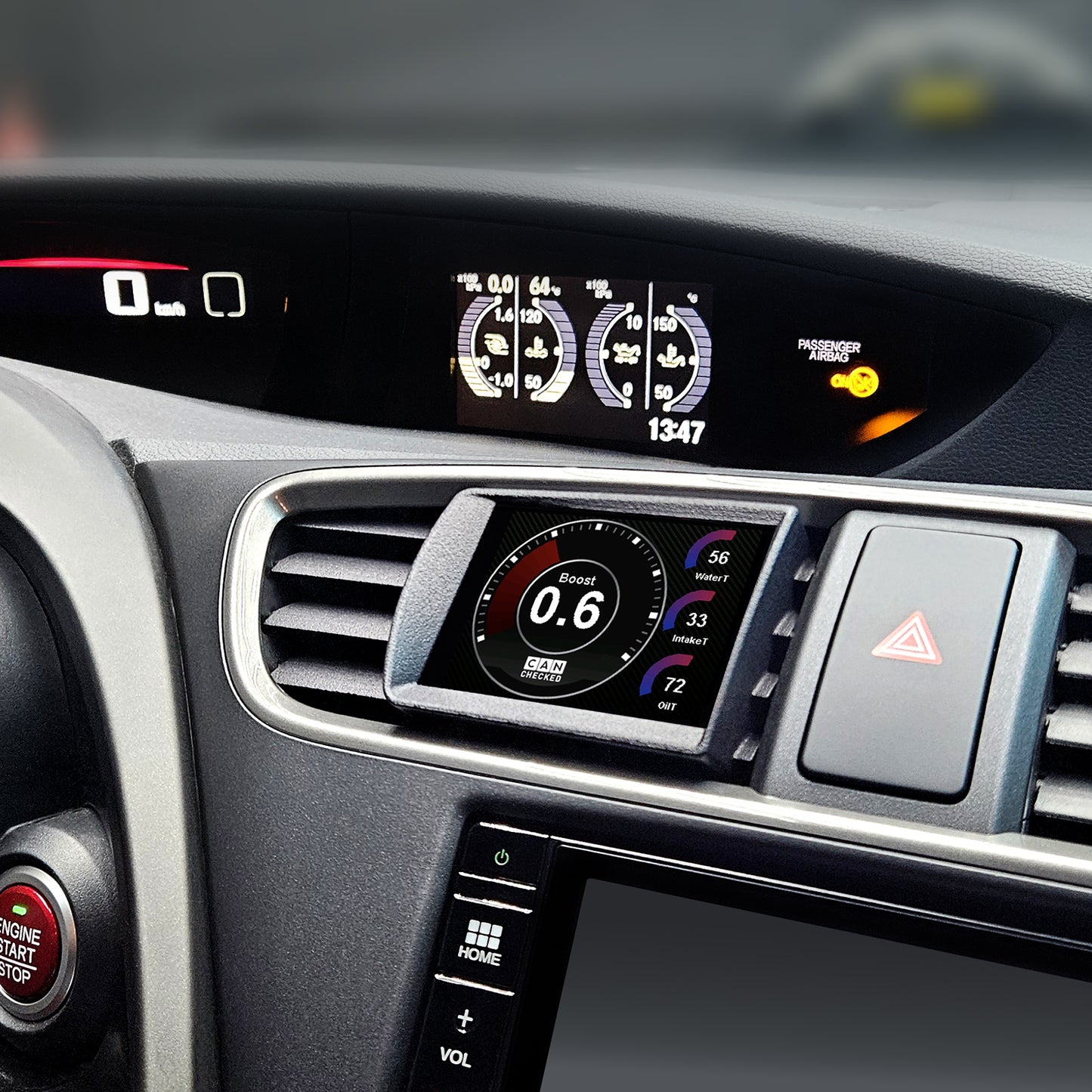 Pantalla CANchecked MFD28 Gen2 Para Honda Civic FK2 LHD - Imagen 2