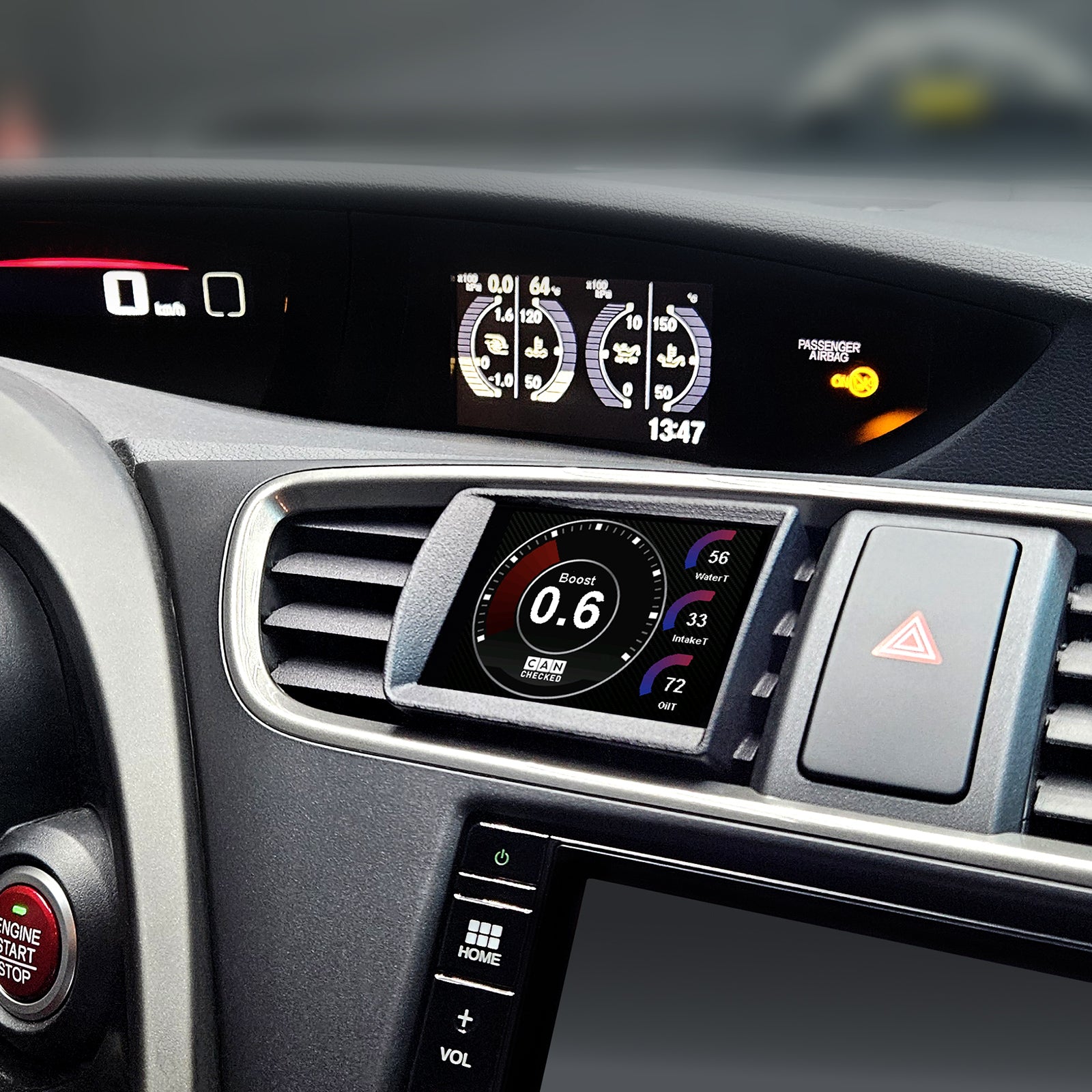 Pantalla CANchecked MFD28 Gen2 Para Honda Civic FK2 LHD - Imagen 2