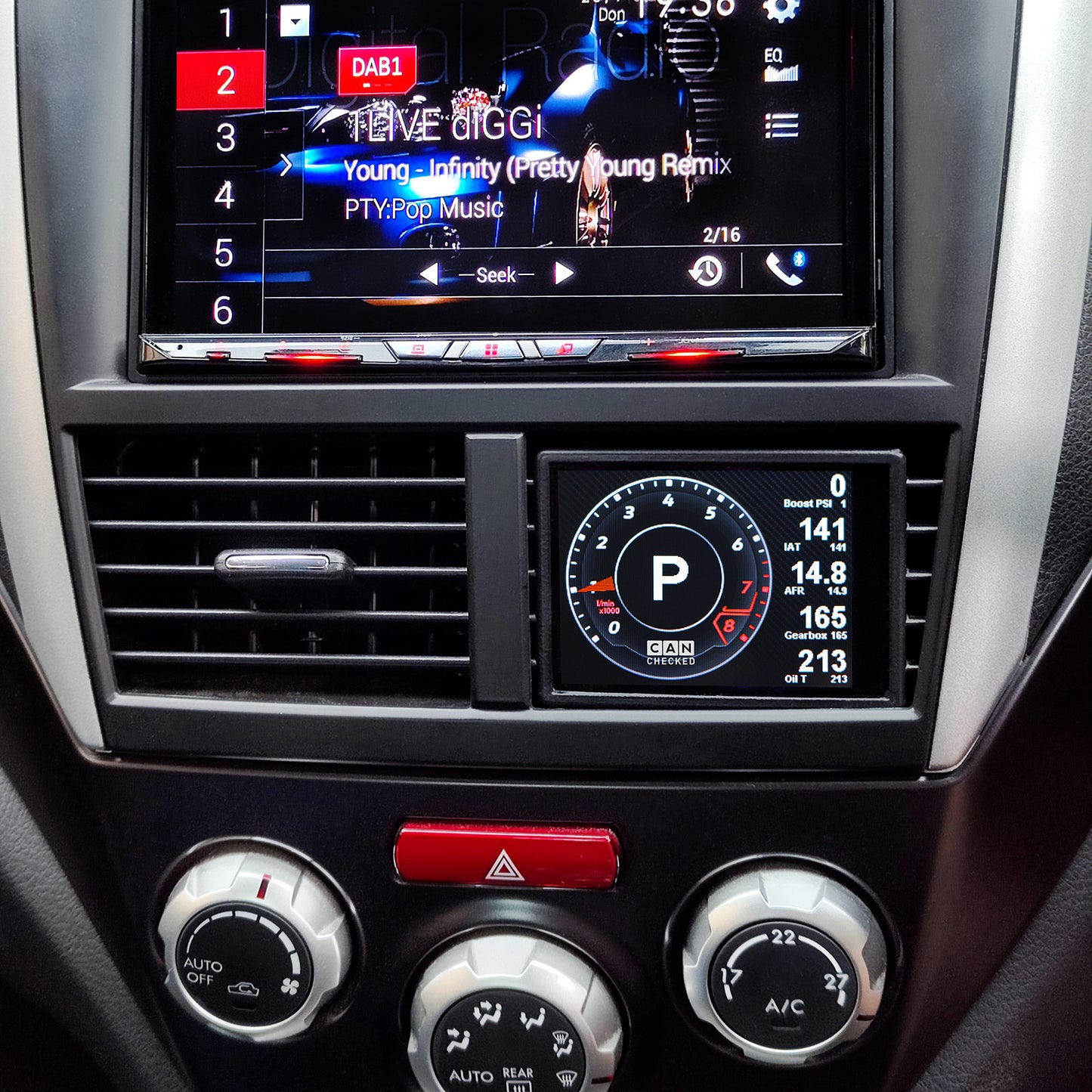Display CANchecked MFD32 Gen2 para Subaru Impreza GR (WRX RHD 2007-2014) - Imagen 2